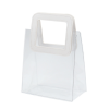 PVC Transparent Tote Bag With Leather Handle