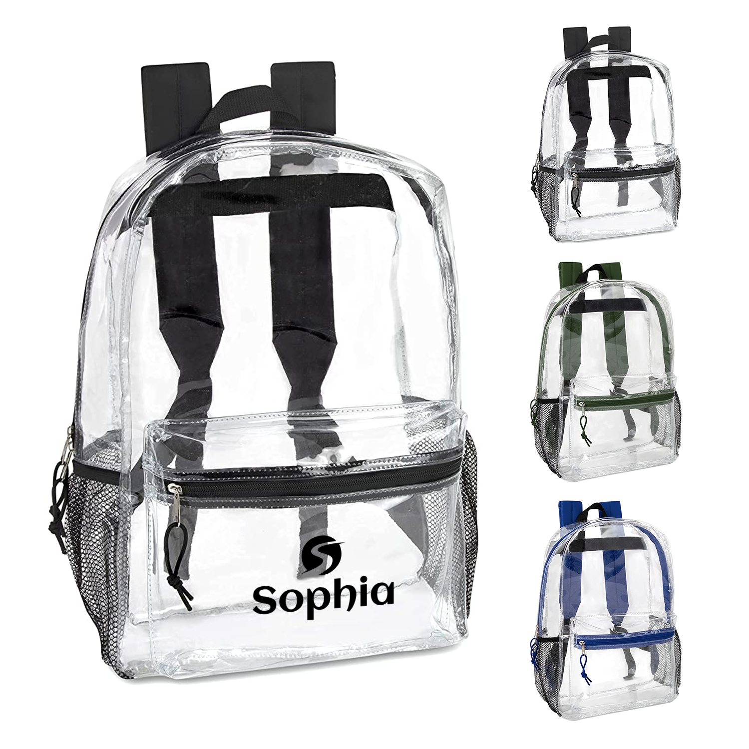 Pvc Clear Backpack With Reinforced Straps