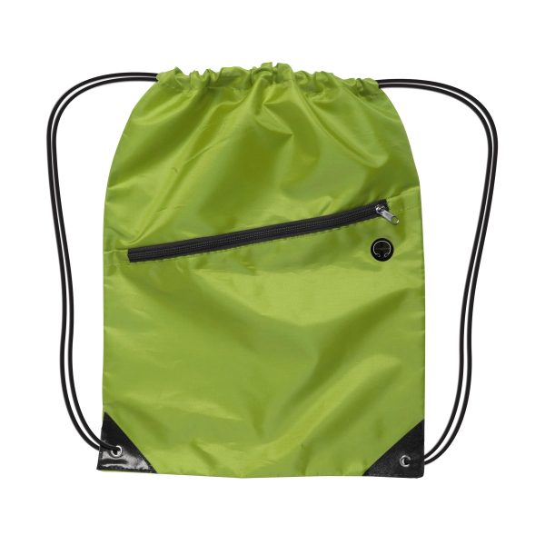 Drawstring Backpack w/ Zipper