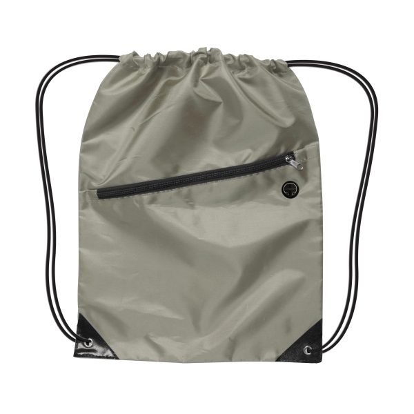 Drawstring Backpack w/ Zipper