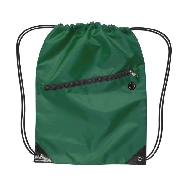 Drawstring Backpack w/ Zipper