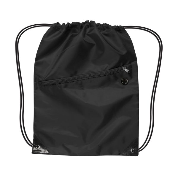 Drawstring Backpack w/ Zipper