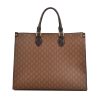 Female Large Capacity Retro Mature Leather Handbag Tote Bag