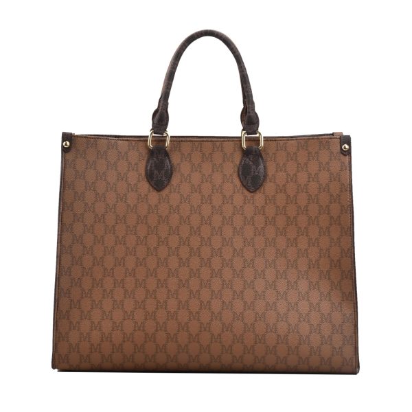 Female Large Capacity Retro Mature Leather Handbag Tote Bag