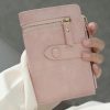 Women's PU Leather Short Zipper Purse