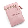Women's PU Leather Short Zipper Purse