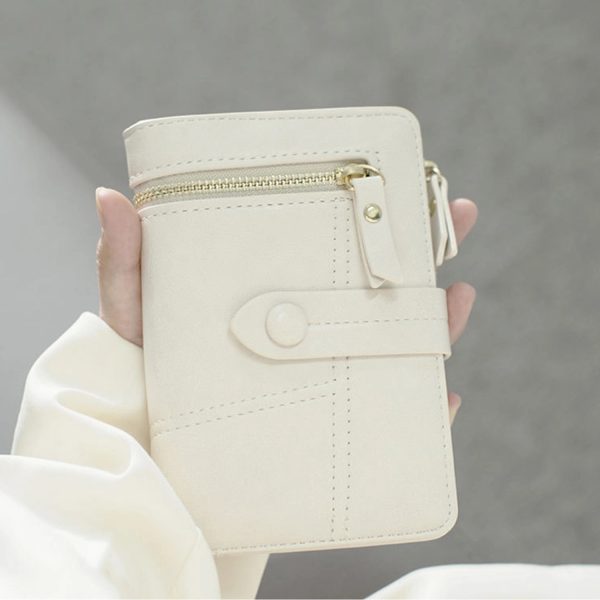 Women's PU Leather Short Zipper Purse
