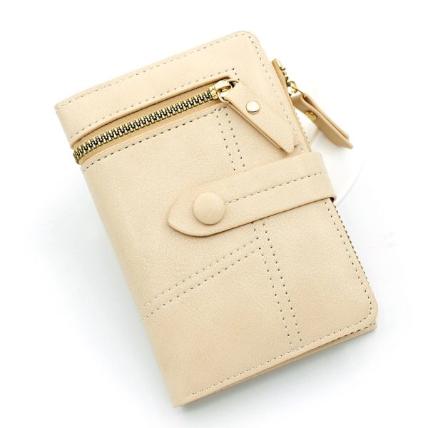 Women's PU Leather Short Zipper Purse