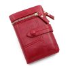 Women's PU Leather Short Zipper Purse
