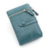 Women's PU Leather Short Zipper Purse