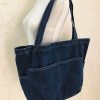 Denim Men'S And Women'S Canvas Large Tote Bag