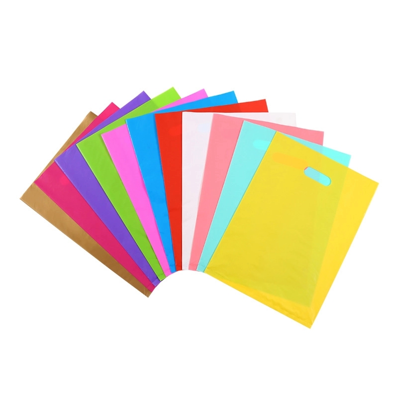12''*15.8''Plastic Bags With Die Cut Handle