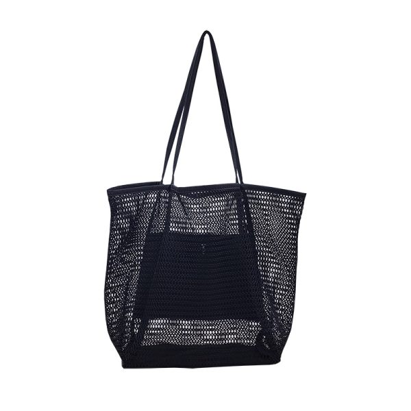 Mesh Beach Tote For Women Big Capacity Shoulder Handbags Bag