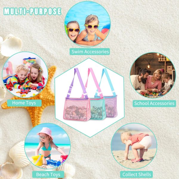 Kids Beach Shell Toy Mesh Bag
