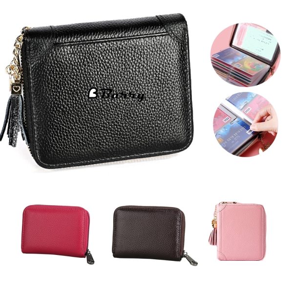 Retro Genuine Leather Pickup Bag Card Holder Wallet