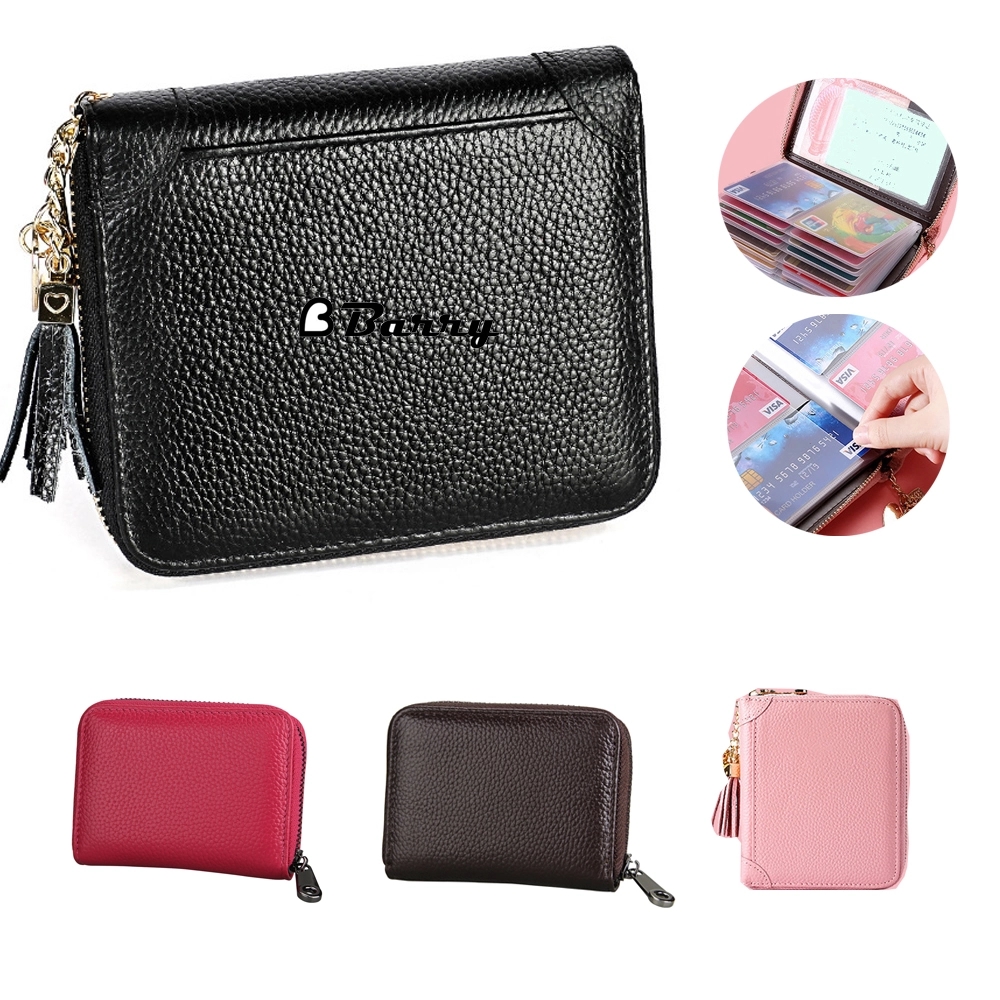 Retro Genuine Leather Pickup Bag Card Holder Wallet