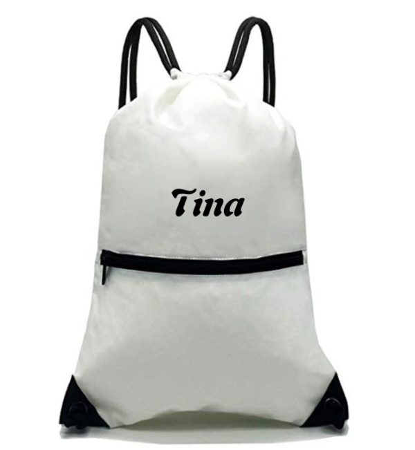 Drawstring Backpack Bag Sport Gym Sackpack