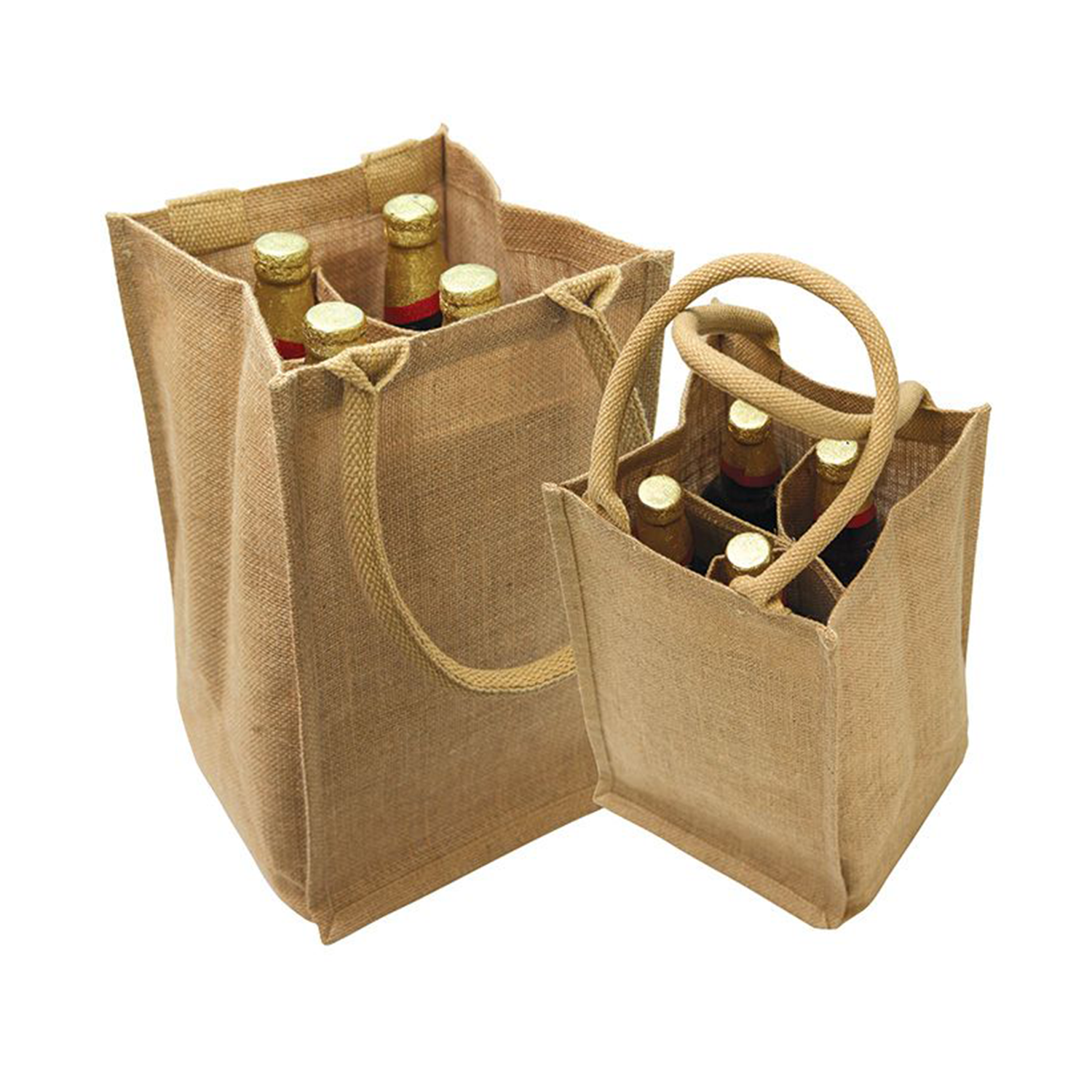 Jute Bottle Wine Bag With Handle