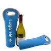 Insulated Neoprene Single Bottle Wine Tote Carrier Bags