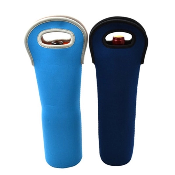 Insulated Neoprene Single Bottle Wine Tote Carrier Bags