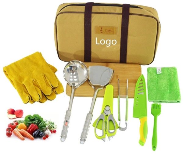Camp Cookware Utensils Organizer Travel Kit