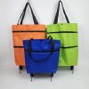Folding Shopping Bag Collapsible Trolley with Wheels