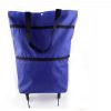 Folding Shopping Bag Collapsible Trolley with Wheels