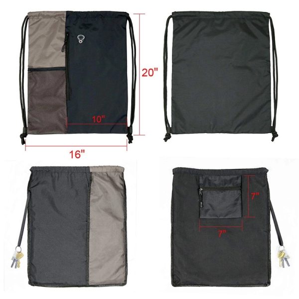 Drawstring Backpack Bag Sport Gym Sackpack