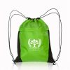 Drawstring Cinch Bag Backpack With Mesh Pocket
