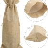 Canvas Wine Bottle Gift Bag (with drawstring)