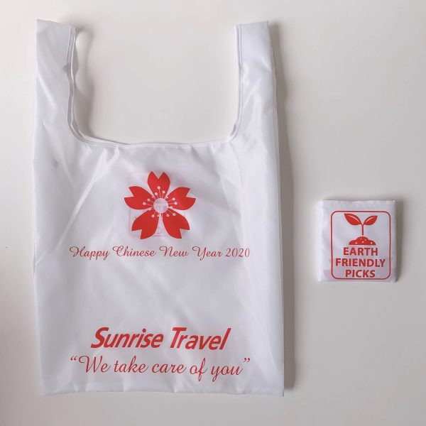 Polyester creative folding shopping gift bag
