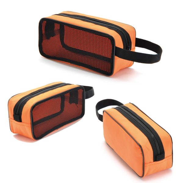 Mesh Zippered Travel Cosmetic Bag
