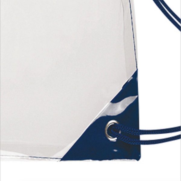 Clear Vinyl Drawstring Backpack Bag