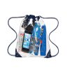 Clear Vinyl Drawstring Backpack Bag