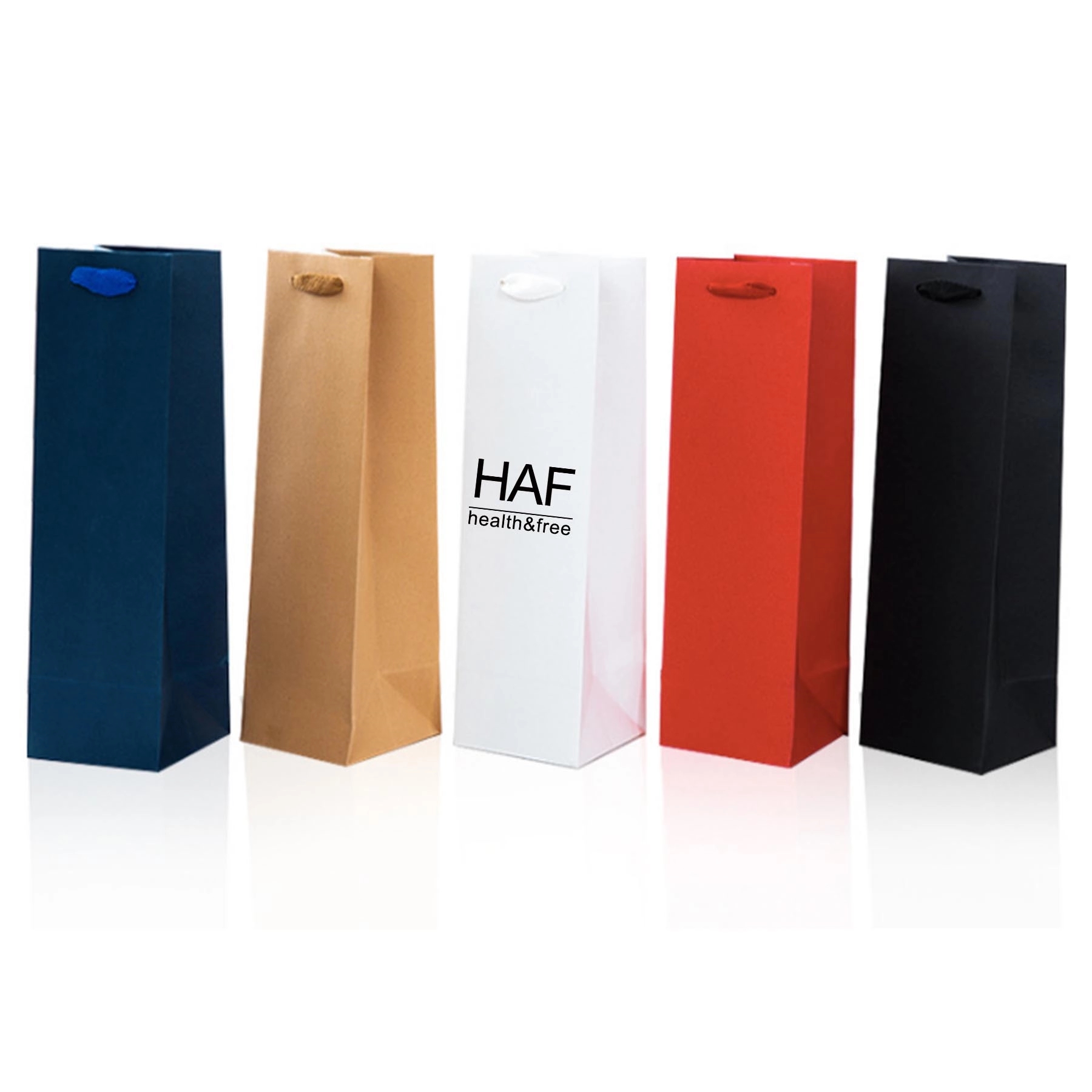 Kraft Paper Wine Tote Gift Bag
