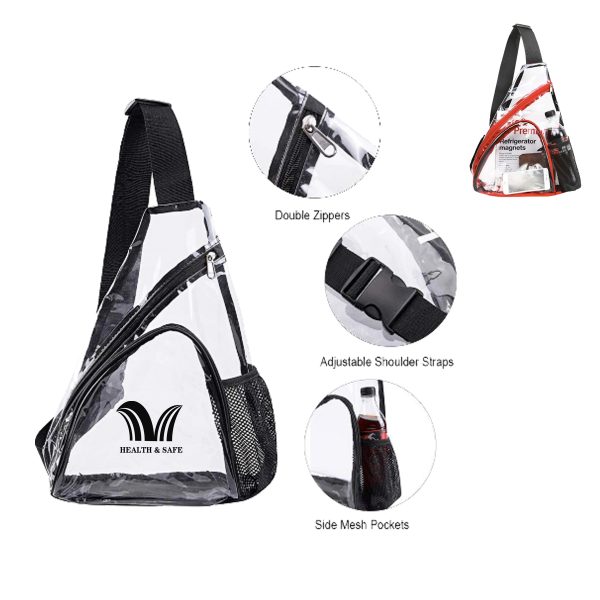 Transparent Casual Chest Daypack