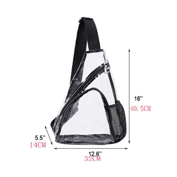 Transparent Casual Chest Daypack