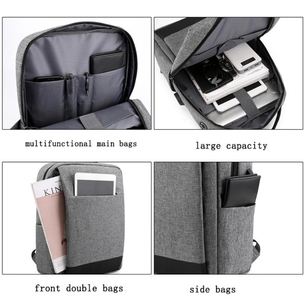 Laptop Backpack With Earphone Jack and USB Charging Port