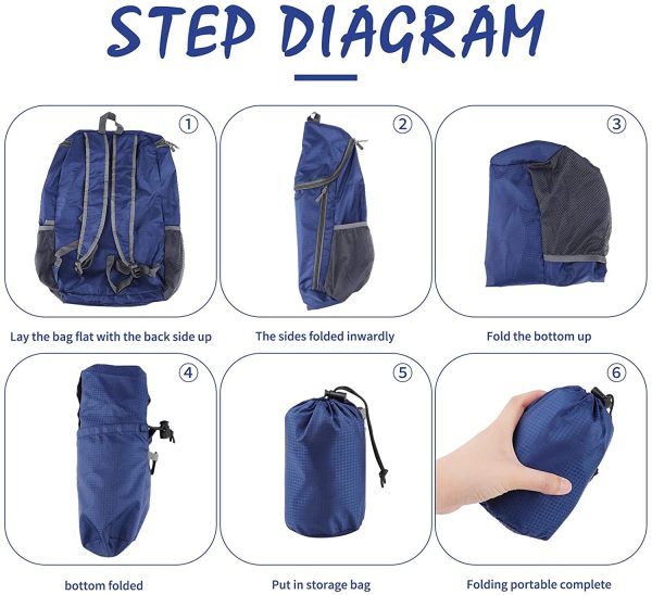 Lightweight Foldable Backpack With Storage Bag