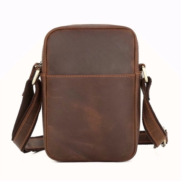 Men'S Genuine Leather Crossbody Bag