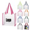 Clear PVC stadium tote bag