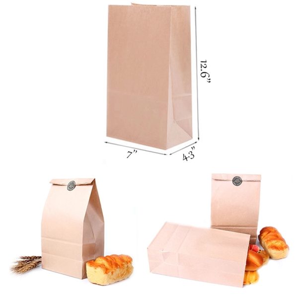 Kraft Paper Bag Baking Bread Tote