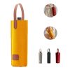 Felt Wine Glass Bottle Bag W/Handle