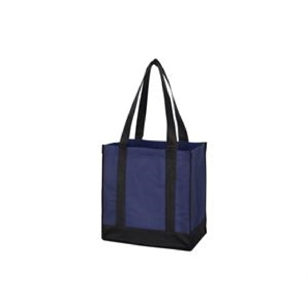 Non-Woven Two-Tone Shopper Tote Bag