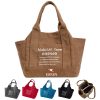 Women'S Canvas Tote Purses Multi-Pocket Handbags