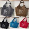Women'S Canvas Tote Purses Multi-Pocket Handbags