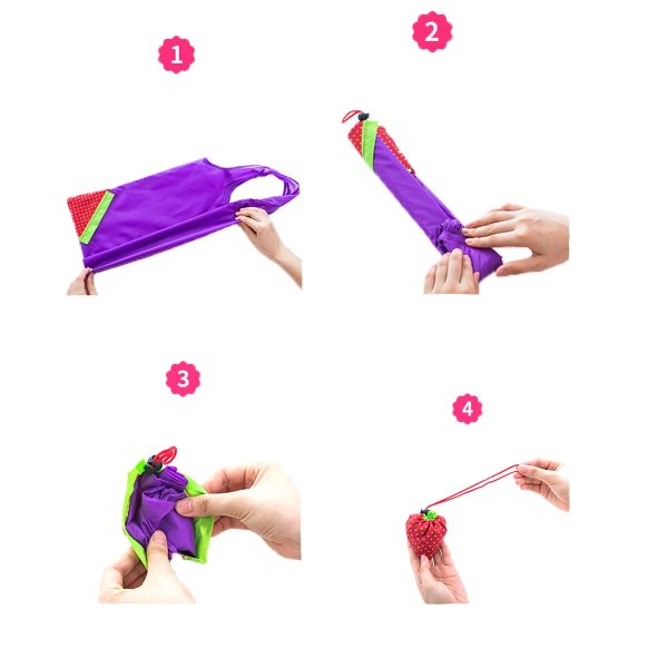 Portable Strawberry Shopping Bag