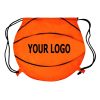 Basketball Design 210 Denier Polyester Drawstring Bag