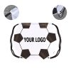 Football Design 210D Polyester Drawstring Bag