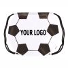 Football Design 210D Polyester Drawstring Bag